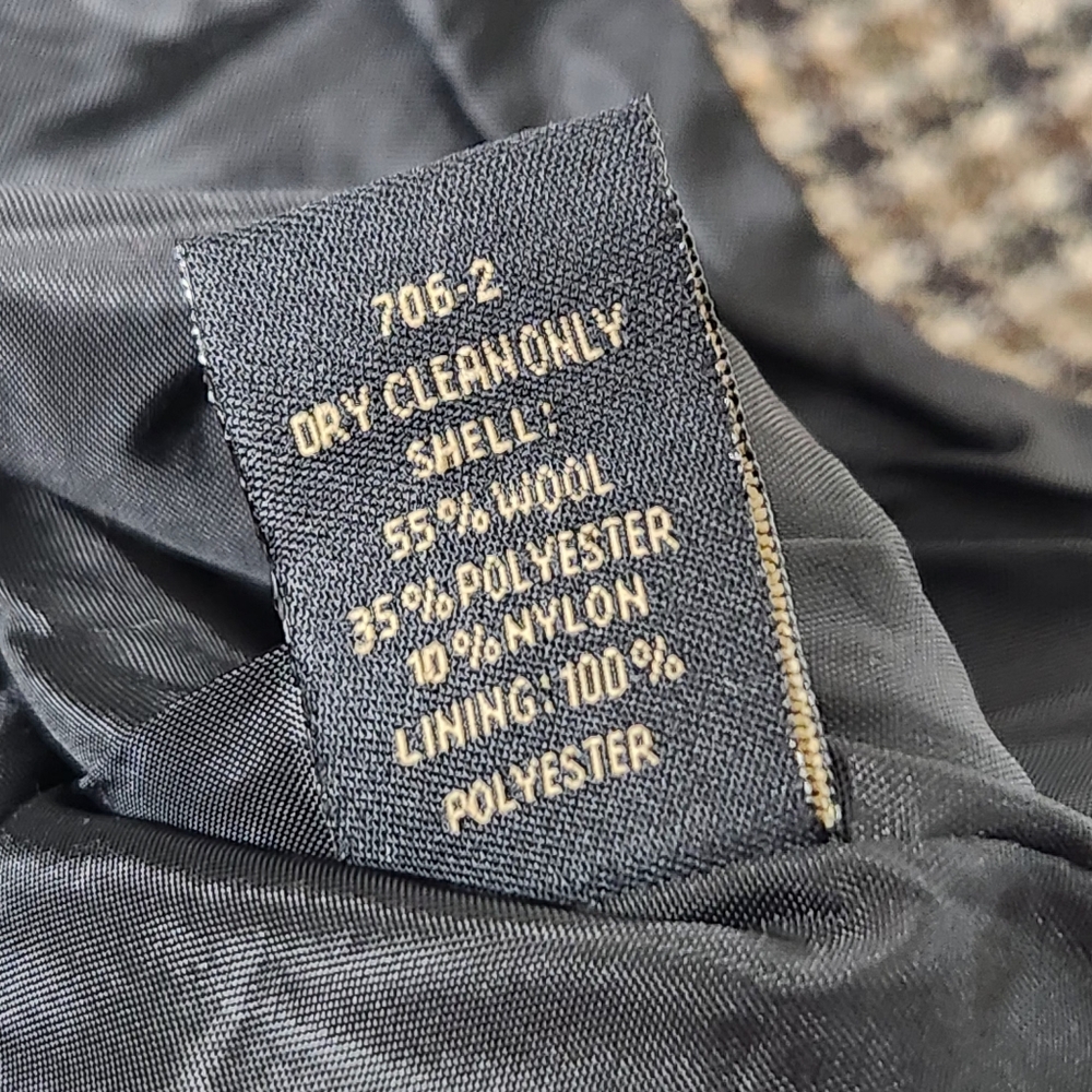 Schaefer Outfitter Laramie Western Wool Blend Vest 3XL Gun Club Houndstooth New - Picture 9 of 11